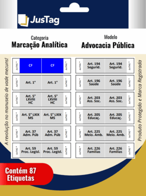 Etiqueta Vade Mecum | Advocacia Pública (Analítica)